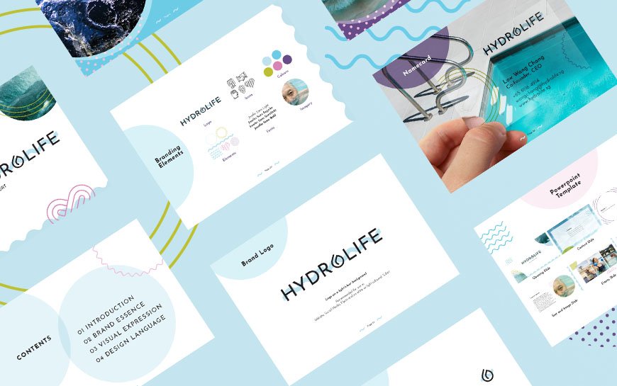 Hydrolife elderly physiotherapy branding